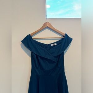 navy off the shoulder, size M.